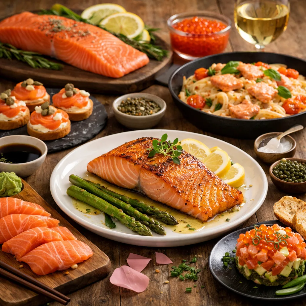 Salmão na Gastronomia