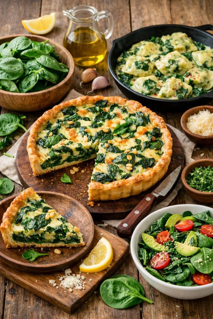 Espinafre na Gastronomia